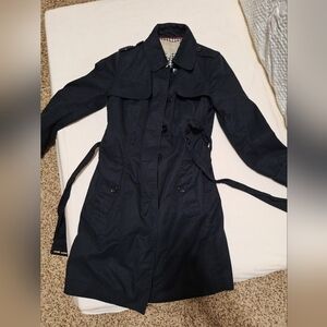 Banana Republic Black Spring Trench coat size Small